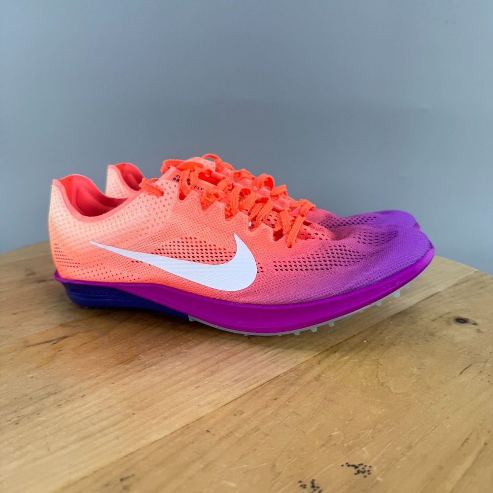 Nike ZoomX Dragonfly 2 Mens Size 9.5 Track Spikes Bright Mango White Purple NEW